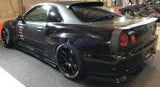 URAS 3-Piece Split Wing for Nissan R34 Skyline (2-Door)