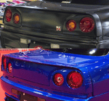 URAS 3-Piece Split Wing for Nissan R34 Skyline (2-Door)