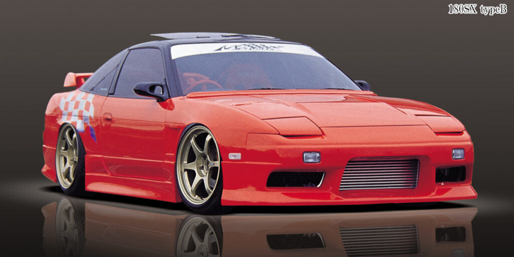 180sx用 For Nissan 180SX Silvia DM-Style FRP Unpainted Front Vented