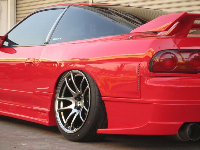 バジオウ様 Car Modify Wonder Glare Rear Over Fenders +30mm for Nissan 180sx