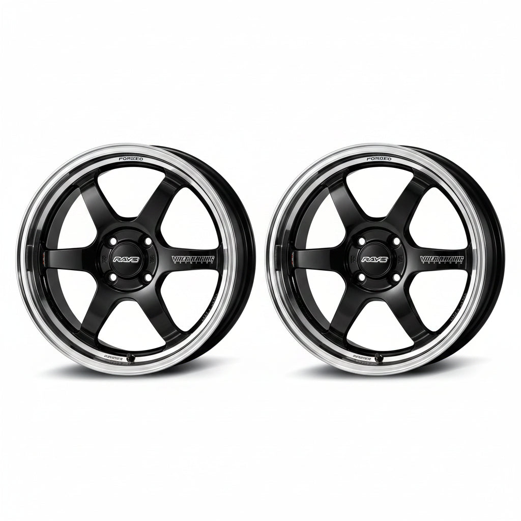[程度普通]軽自動車用 RAYS VOLK RACING TE37 KCR Rays | Volk TE37KCR PROGRESSIVE MODEL Black/FDMC Rim | 4X100| 16x6