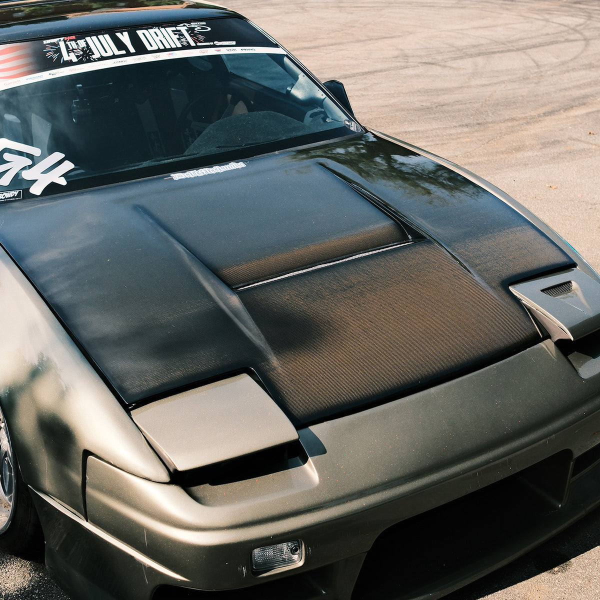 M-Sports Hood for Nissan 180sx (240sx pop up) (COLORED