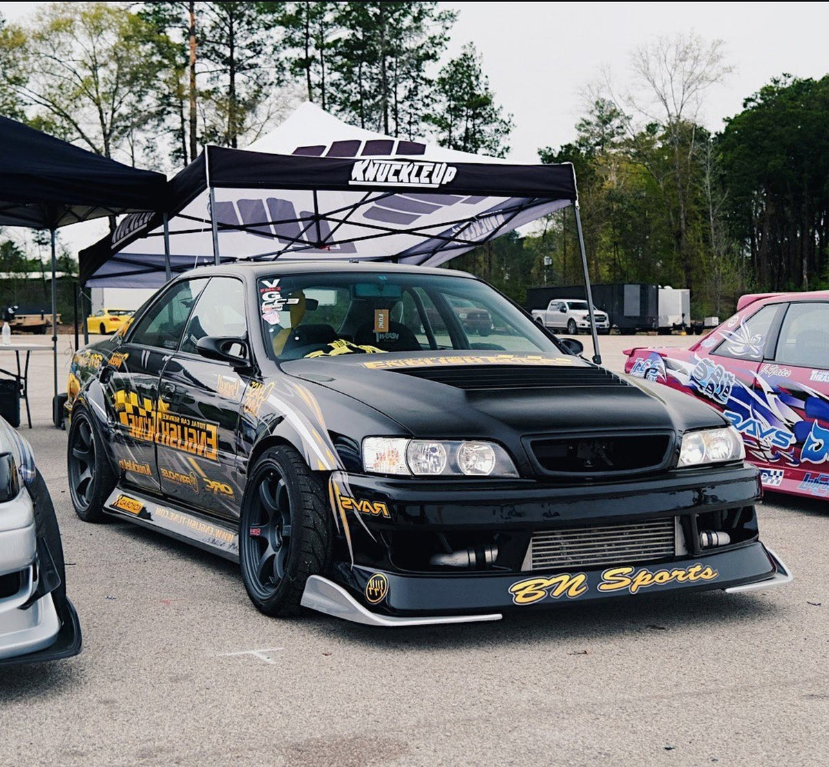 鳥23 BN Sports Type-2 Vented Hood for Toyota JZX100 Chaser