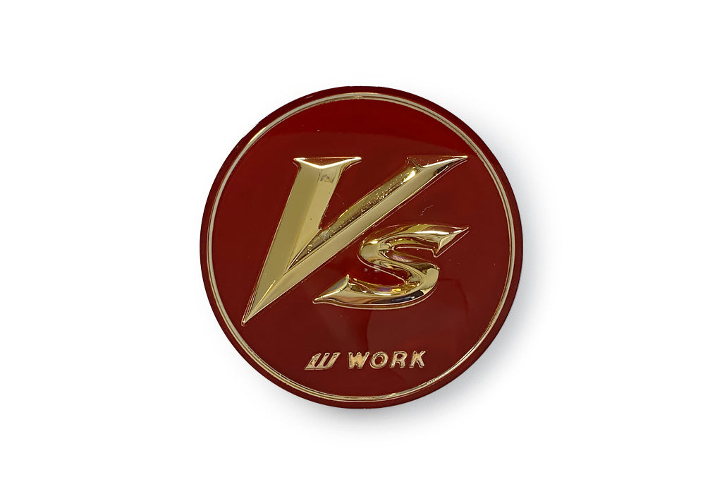 WORK VS Center Cap (Red / Gold) Small Base