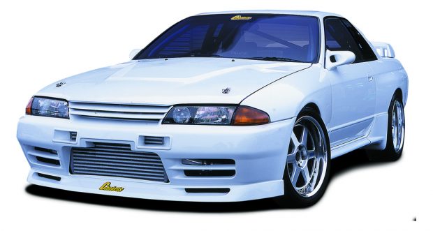 A260 ニッサン スカイライン GTR R32 フロントパーツ GP Sports | Chokets Front Bumper for Nissan GTR R32 – Parts From Japan