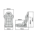 Bride Stradia III Reclining Seat - Gradation / Aramid Black Carbon Shell / Standard Cushion