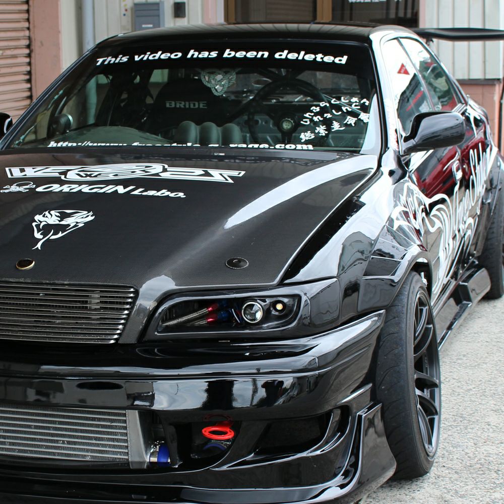 Origin Lab | Front Fenders All Year Shark Era +55mm for Toyota JZX100 Chaser
