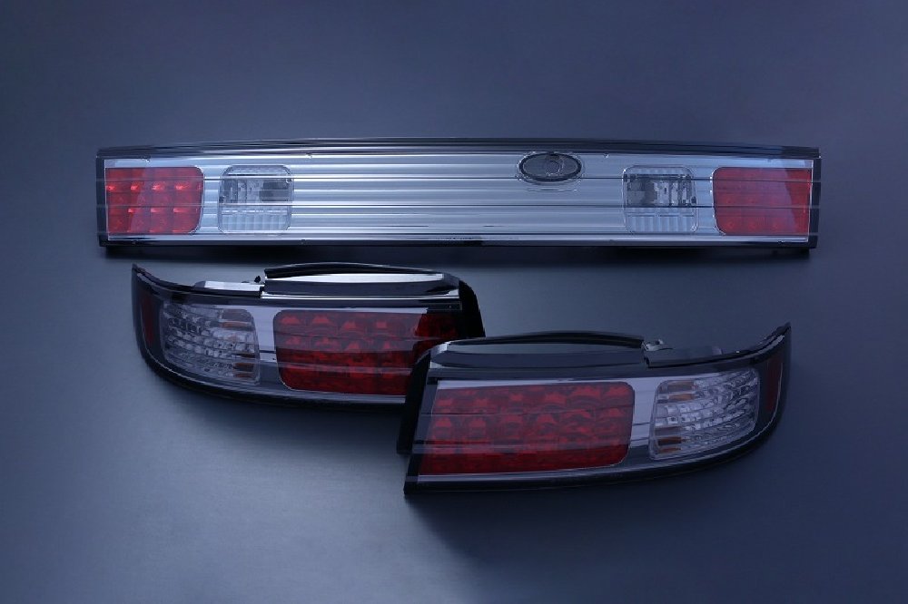 D-MAX | 3-Piece LED Taillight Set Smoke for Nissan Silvia S14 (240SX)