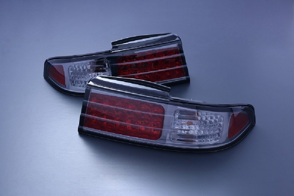 D-MAX | 3-Piece LED Taillight Set Smoke for Nissan Silvia S14 (240SX)