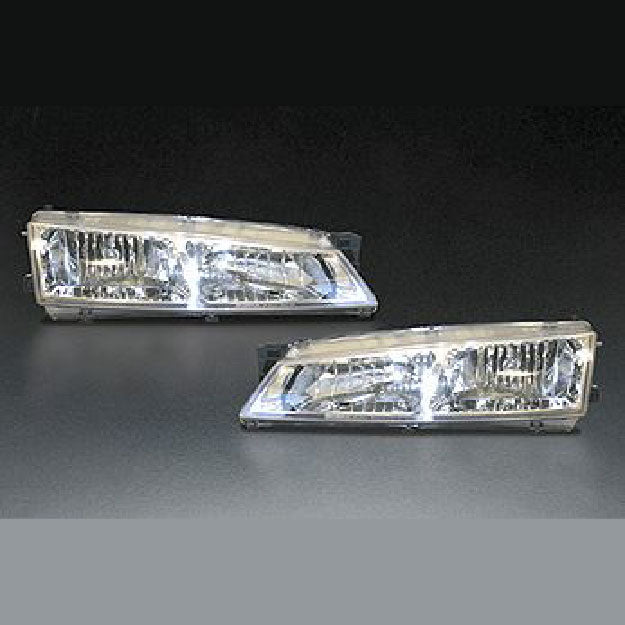 Wise Square | Crystal Headlights with H1 Bulbs for Nissan Silvia S14 Kouki / 240SX