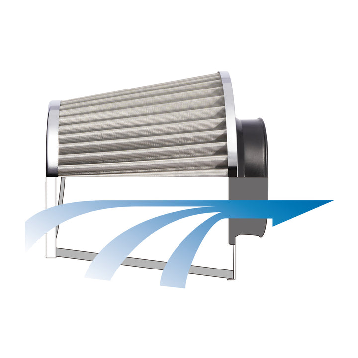D-MAX | MAX POWER Stainless Steel Air Filter - 80mm