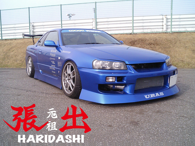 URAS | D1 SPEC2 Body Kit for Nissan Skyline R34 (4-Door)
