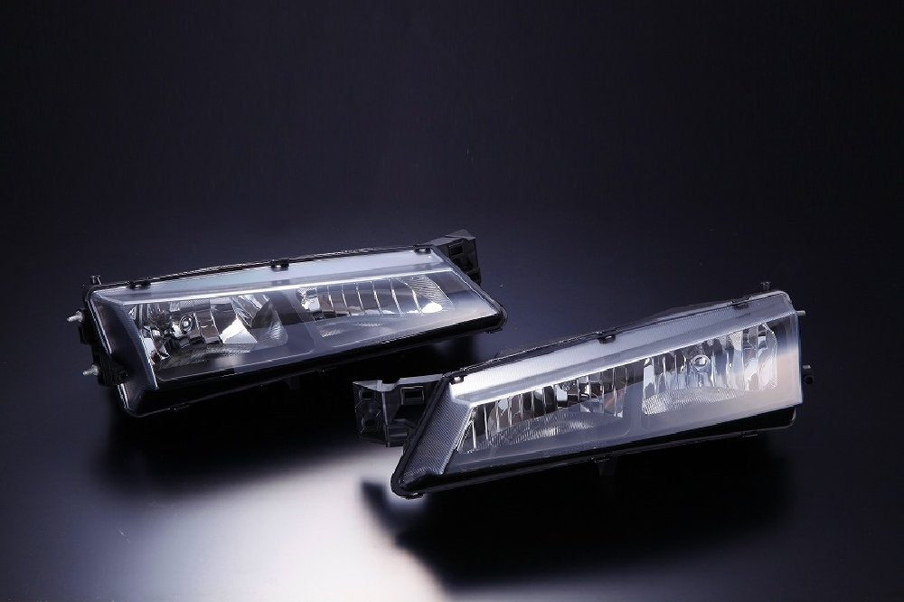 D-MAX | Crystal Headlight Set Black for Nissan Silvia S14 Kouki (240SX)
