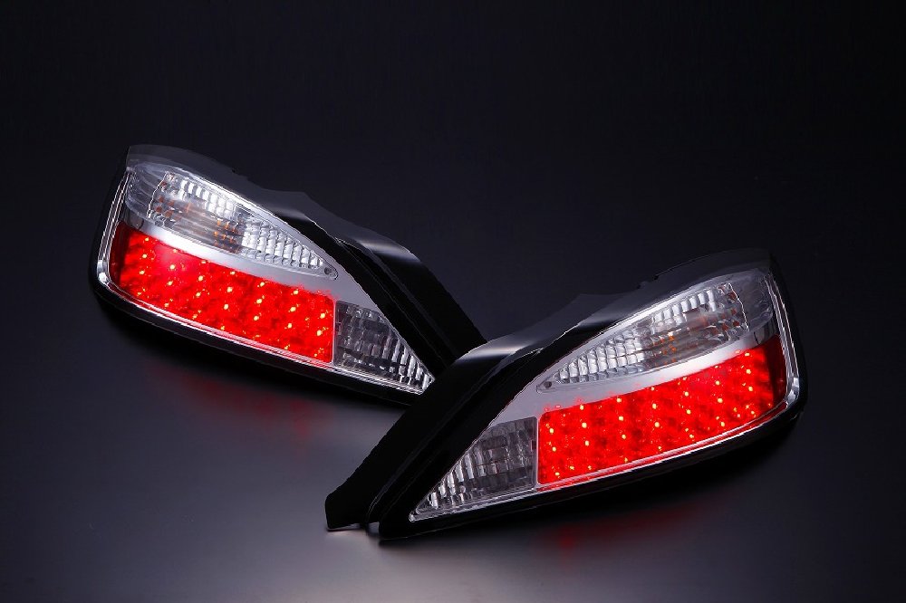 D-MAX | LED Tail Lights - Chrome for Nissan Silvia S15