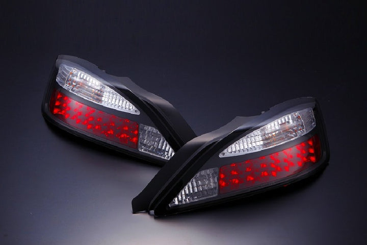 D-MAX | LED Tail Lights - Black for Nissan Silvia S15
