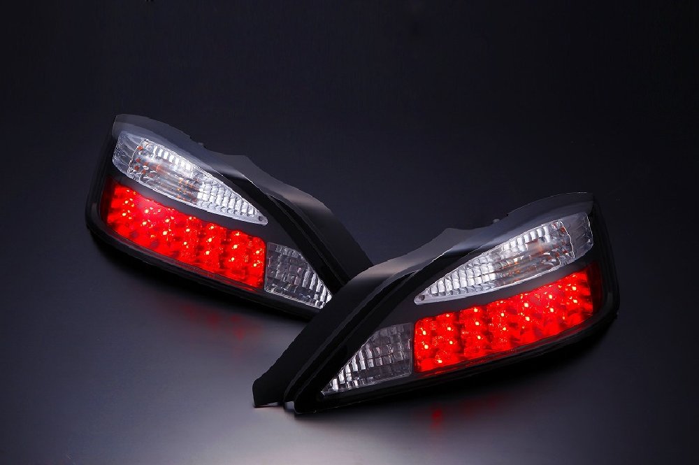 D-MAX | LED Tail Lights - Black for Nissan Silvia S15