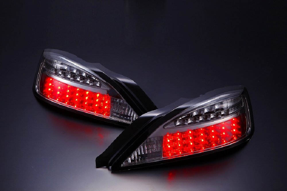 D-MAX | LED Tail Lights with LED Turn Signals - Smoke for Nissan Silvia S15