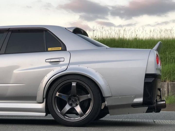 URAS | Back Panel Cover Rear Bumper for Nissan Skyline R34 4 Door