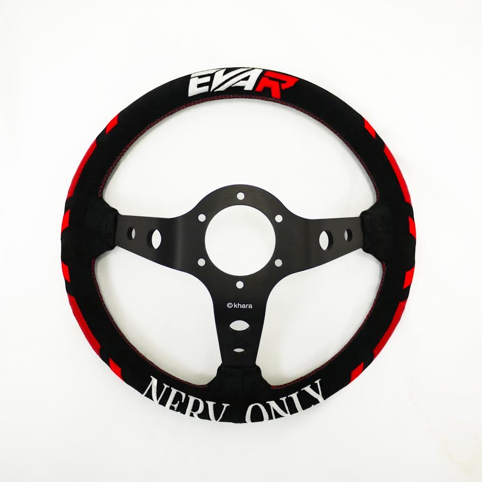VERTEX x Evangelion Racing Collaboration Steering Wheel Version 3 (Nerv Model)  Limited Edition 330mm
