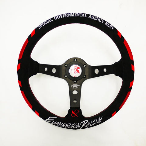 VERTEX x Evangelion Racing Collaboration Steering Wheel Version 3 (Nerv Model)  Limited Edition 330mm