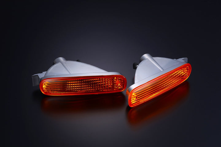 D-MAX | Orange Front Turn Signal Set for Nissan Silvia S14 Zenki (240SX)