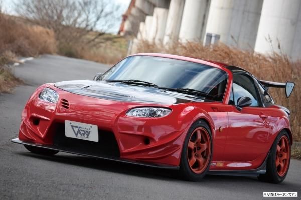 Garage Vary | Front T-N/S for Lip Spoiler - FRP for Mazda MX5 NC2 (Miata)