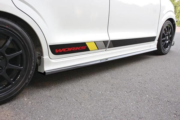 Garage Vary | Side Skirts - Carbon Type for Suzuki Alto HA36