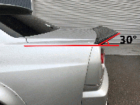 URAS | Vertical Stabilizer Trunk Wing for Nissan R34 Skyline (4-Door)