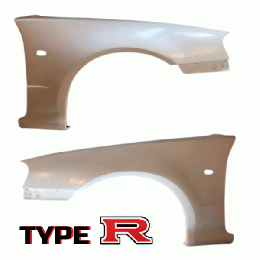 URAS | Type-R 18mm Front Fenders for Nissan R34 Skyline 2 Door / 4 Doo ...