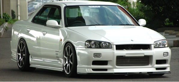 URAS | Type-R Side Skirts for Nissan R34 Skyline 4 Door