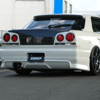 URAS | Type-L Rear Bumper for Nissan R34 Skyline 4 Door