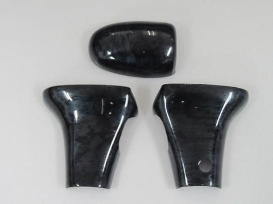 Hello Special | 3-Piece Shift Cover - Black Woodgrain for Daihatsu Hijet Truck (S500P / S510P Early Model) - photo 1
