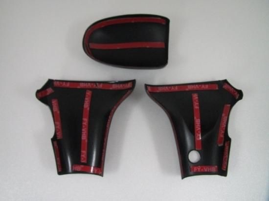 Hello Special | 3-Piece Shift Cover - Black Woodgrain for Daihatsu Hijet Truck (S500P / S510P Early Model) - photo 2