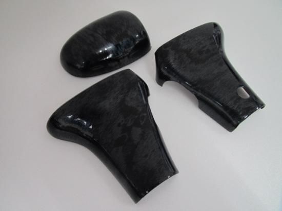 Hello Special | 3-Piece Shift Cover - Black Woodgrain for Daihatsu Hijet Truck (S500P / S510P Early Model) - photo 3