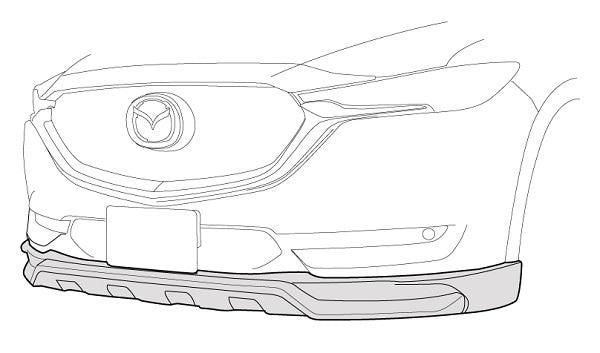 Garage Vary | Front Lip Type 1 FRP for Mazda CX-8 KG