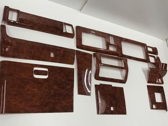 Hello Special | 12-Piece 3D Interior Panel Cover Set - Brown Woodgrain for Daihatsu Hijet Truck Jumbo (S500P / S510P Early Model) - photo 1