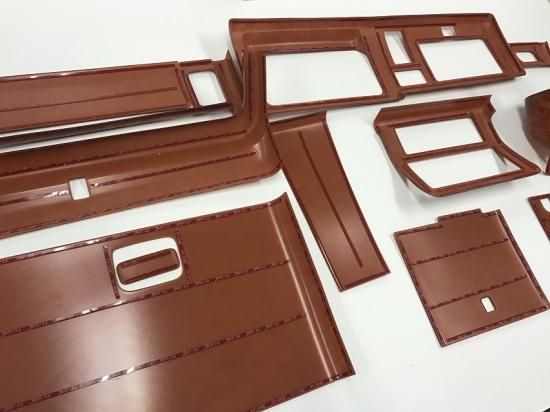 Hello Special | 12-Piece 3D Interior Panel Cover Set - Brown Woodgrain for Daihatsu Hijet Truck Jumbo (S500P / S510P Early Model) - photo 3