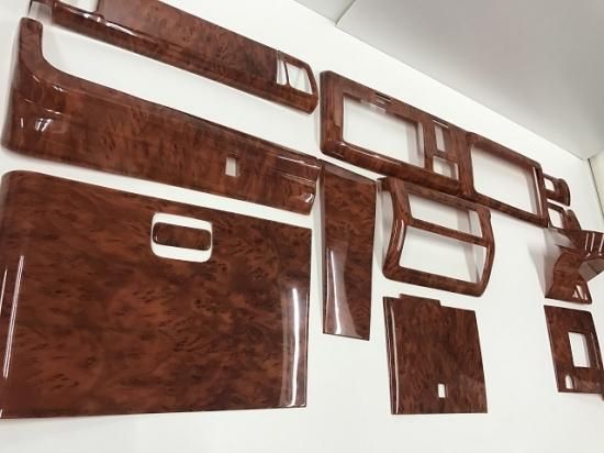 Hello Special | 12-Piece 3D Interior Panel Cover Set - Brown Woodgrain for Daihatsu Hijet Truck Jumbo (S500P / S510P Early Model) - photo 4