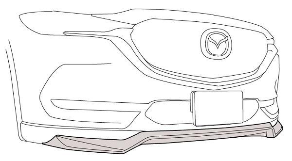 Garage Vary | Front Lip Type 2 FRP for Mazda CX-8 KG