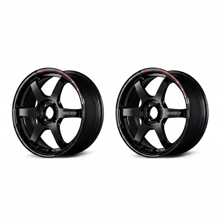 Rays | Volk TE37 SONIC TIME ATTACK EDITION Black/REDOT | 4X100| 16x7.5 +33 (Pair)