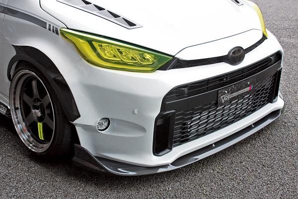 Garage Vary | Front Bumper FRP with Twill Weave Carbon Front Lip for Toyota GR Yaris (GXPA16) - Image 2