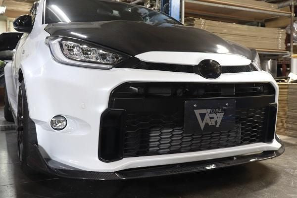 Garage Vary | Front Bumper FRP with Twill Weave Carbon Front Lip for Toyota GR Yaris (GXPA16) - Image 4