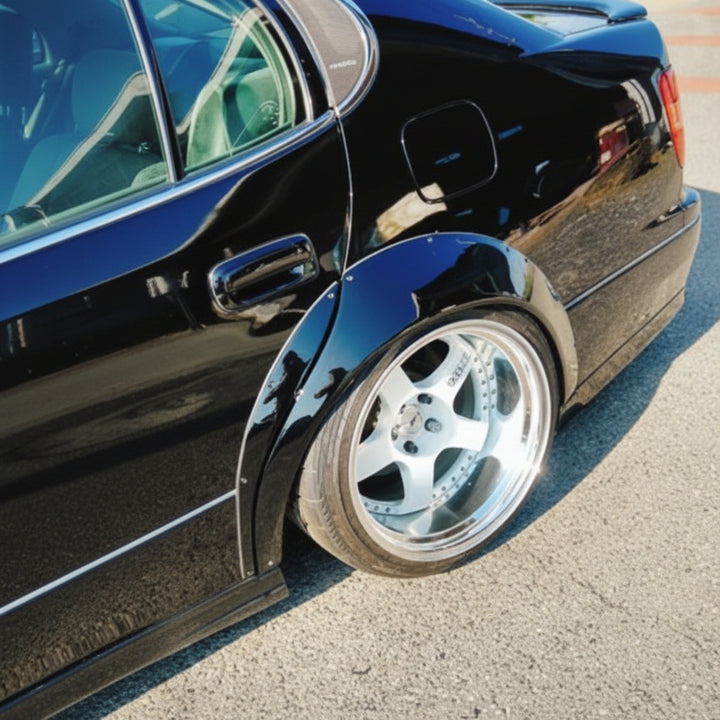 N-Style Custom | Rear Fender Flares +90mm For Toyota Aristo JZS160 / JZS161