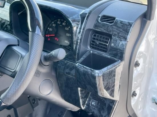 Hello Special | 17-Piece 3D Interior Panel Cover Set - Black Woodgrain for Daihatsu Hijet Truck Jumbo (S500P / S510P Late Model) - photo 4