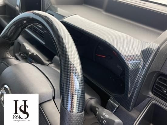 Hello Special | 2-Piece Meter Surround Cover Set - Carbon Look for Daihatsu Hijet Truck Extra / Jumbo Extra (S500P / S510P Late Model) - photo 2