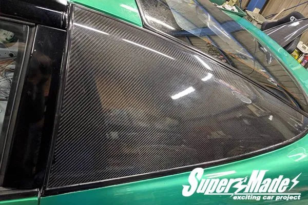 Super Made | Carbon Rear Quarter Cover for Nissan 180SX / 240SX S13 Hatch