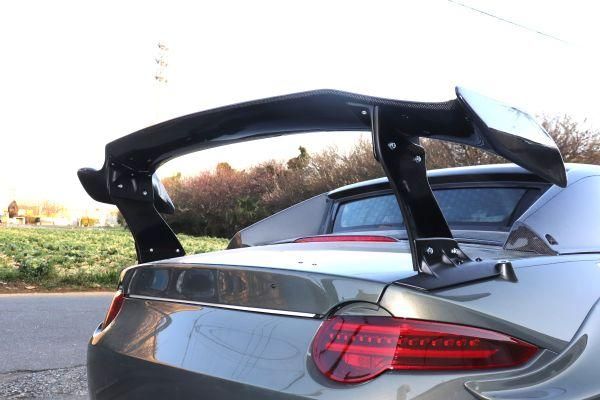 Garage Vary | T-N GT Wing High Type Plain-Weave Carbon Fiber for Mazda MX5 ND (Miata)