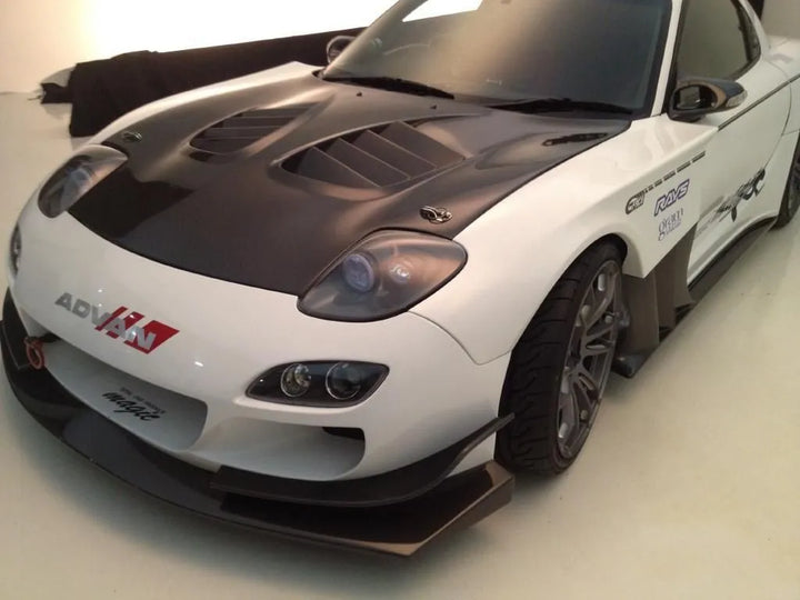 TCP Magic | G-FACE Front Bumper Canard Type GT FRP For Mazda RX7 (FD3S)