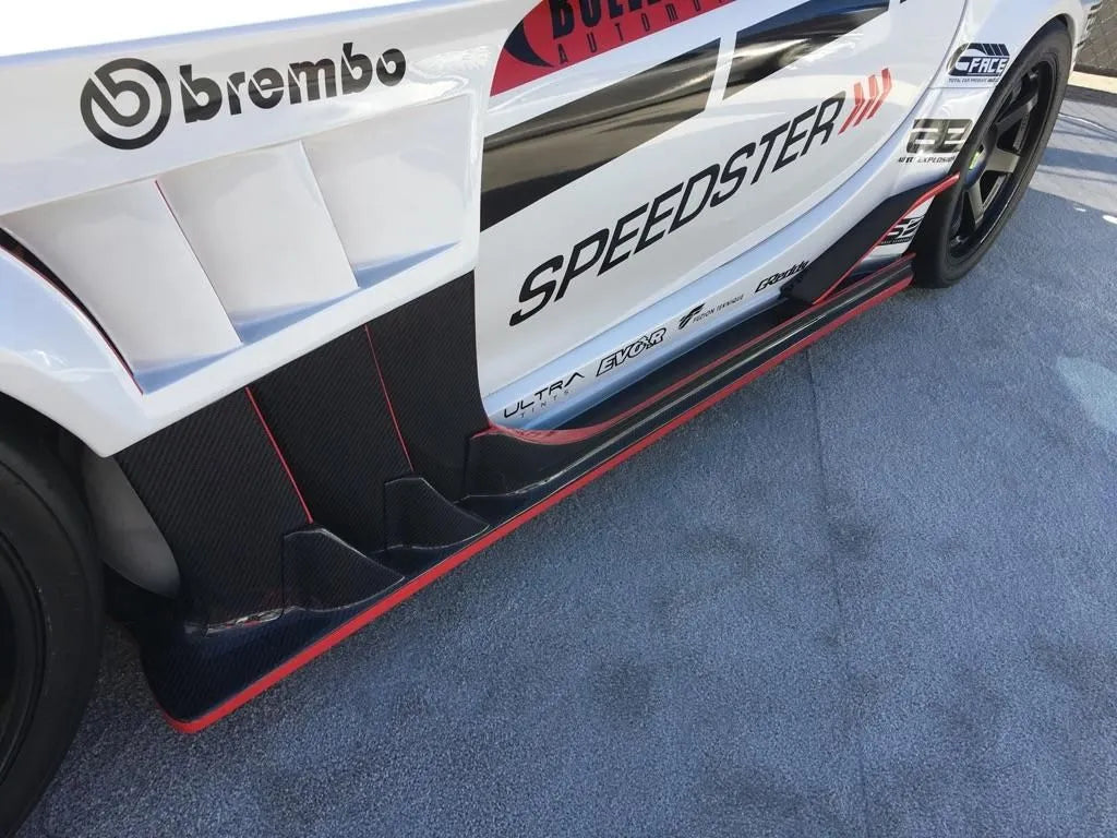 TCP Magic | G-FACE Side Skirt Diffuser Type TT Full Carbon Fiber For Mazda RX7 (FD3S)
