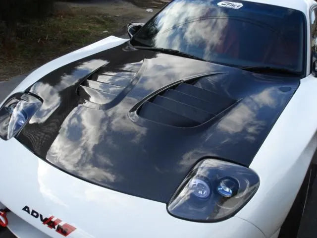 TCP Magic | G-FACE Carbon Fiber/FRP Hood For Mazda RX7 (FD3S)